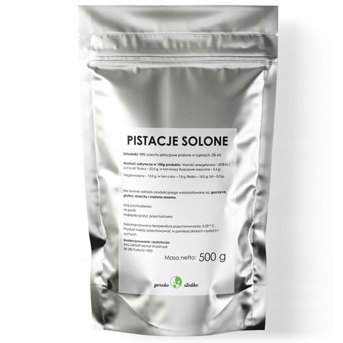 PISTACJE SOLONE PRAŻONE naturalne premium 500g na Arena.pl