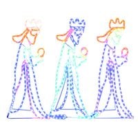 Świąteczna dekoracja świetlna Trzej Królowie, 504 LED