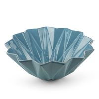 Misa dekoracyjna ceramiczna ALANI 28x28x11 niebieska + złota