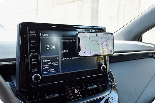 UCHWYT MAGNETYCZNY SAMOCHODOWY Z PRZYSSAWKĄ MAGSAFE QI INDUKCYJNY 15W na Arena.pl