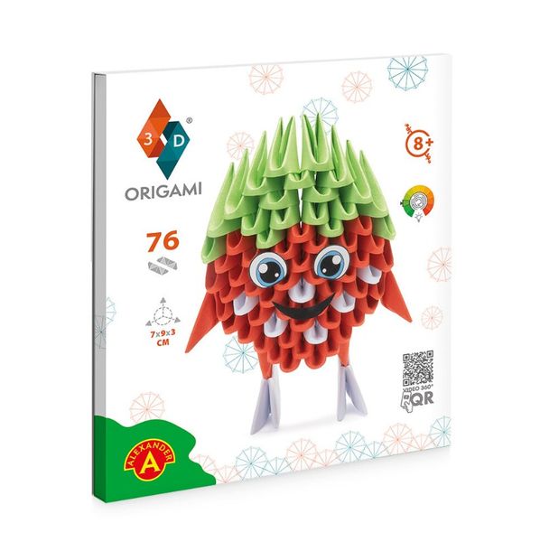 Origami 3D Truskawka / Strawberry 28270 zdjęcie 3