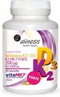 Aliness Witamina K2 MK-7 200µg Natto D3 KOŚCI 60k
