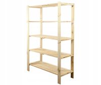 Emaga Regał na buty zabawki drewniany MAXI 5p ażurowe