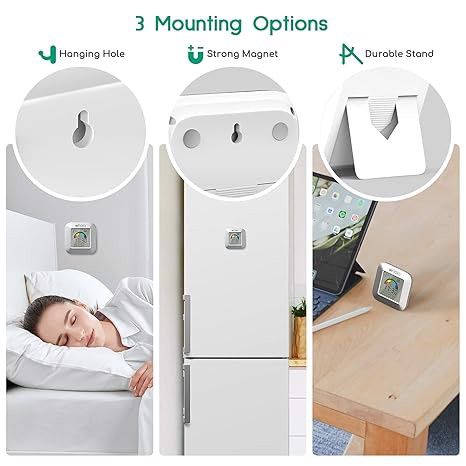 Cyfrowy termometr higrometr ze wskaźniekiem wilgoc na Arena.pl