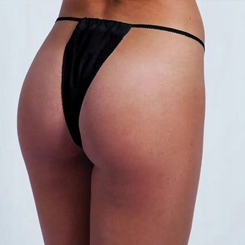 Majtki jednorazowe CZARNE stringi do masażu 100szt bielizna do zabiegów SPA na Arena.pl