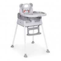 FOTELIK KARMIENIA ECOTOYS 3W1 STABILNY METALOWE NOGI TACKA MYCIE