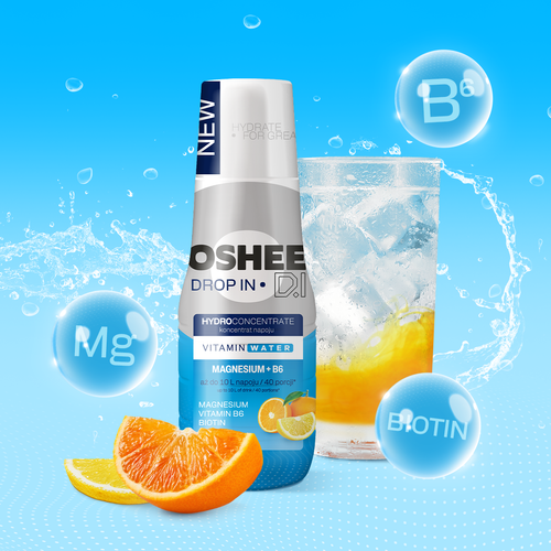 2x Hydrokoncentrat OSHEE DROP IN: Witaminy Magnez -Cytryna pomarańcza 500ml na Arena.pl