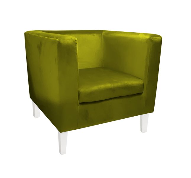 Fotel Monaco nogi 20 białe BL75 zdjęcie 1