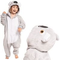 Piżama Dla Dzieci Dziecięca Kigurumi Onesie Kostium Koala Szary 125-135 cm
