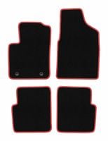 Dywaniki welurowe CARLUX-RED Ford Ka MK2 2008-2012 czarne, czerwone