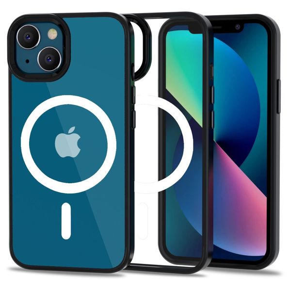 TECH-PROTECT MAGMAT MAGSAFE IPHONE 13 CLEAR/BLACK zdjęcie 1