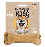 Zdrowy przysmak na zęby dla psa Paka Zwierzaka Kość z dodatkiem kozy 10cm