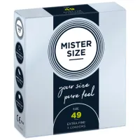 mister size prezerwatywy 49 mm 3 sztuki - precyzyjne dopasowanie