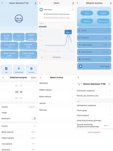 Czujnik Radar Obecności Jasności 230V ZigBee Kąt 120° TUYA OXT ZigBee2MQTT na Arena.pl