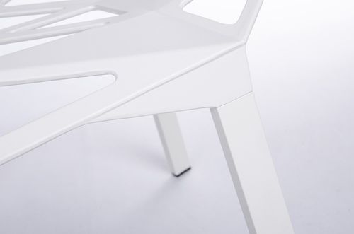 Krzesło split białe - aluminium, nogi białe na Arena.pl