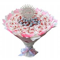 Bukiet ze słodyczy dla dziecka. Prezent na Urodziny, Imeninu, Ślub, Komunia