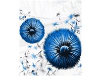 60CM 50CM OBRAZ ŚCIENNY NIEBIESKIE DMUCHAWCE DRUK PŁÓTNO