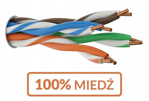 Kabel skrętka S/FTP kat.6A LSOH Dca 100m 4x2x23AWG 10Gb/s 10 lat gwarancji na Arena.pl