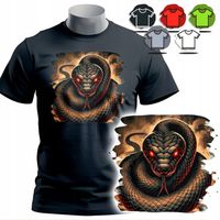 KOSZULKA T-SHIRT MĘSKI WZORY DO WYBORU - WĄŻ GAD - M