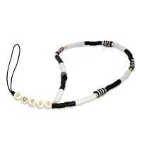 Zawieszka Guess Heishi Beads - czarno-biała