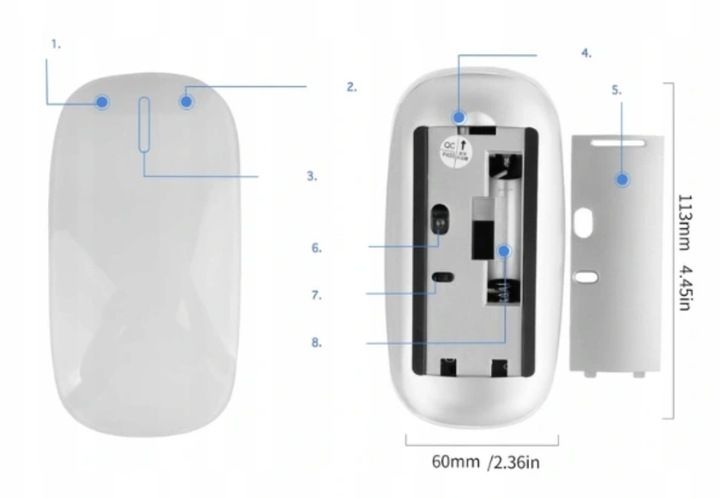 MYSZ BLUETOOTH DO APPLE MAC MACBOOK IPAD IPHONE zdjęcie 6
