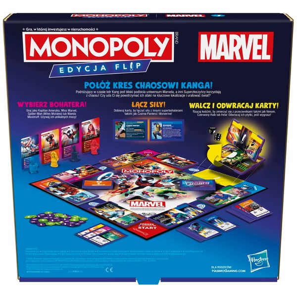ND01_248845 *****GRA MONOPOLY Flip Marvel wersja zdjęcie 3