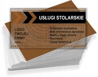 Wizytówki reklamowe 200 szt dużo wzorów USŁUGI STOLARSKIE