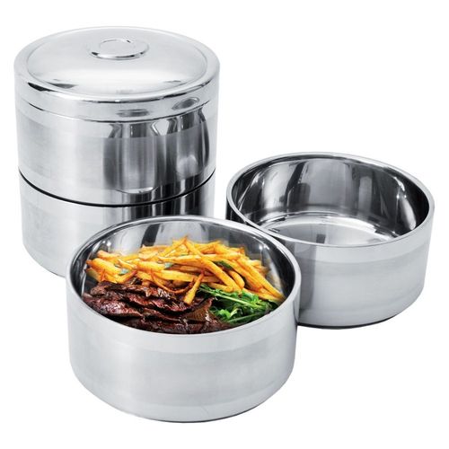 Menażka Termiczna Piętrowa do Przenoszenia Żywności na Obiad Posiłki 4x1,1L na Arena.pl