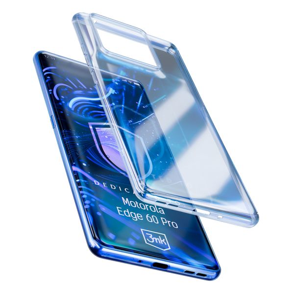 motorola edge 60 pro - 3mk clear case zdjęcie 2
