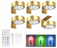 Lampa Kinkiet Led Na Ścianę Nad Lustro Obraz Obrazowa Zestaw 6 Sztuk Rgb