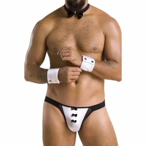 passion slip alfrojo s/m czarny - nowoczesna bielizna damska oeko-tex na Arena.pl