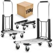 Wózek magazynowy transportowy składany aluminiowy 150kg