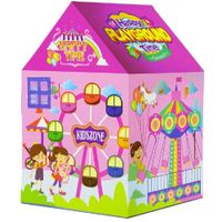 Namiot Domek Wesołe Miasteczko Dla Dzieci Różowy 123 cm x 82 cm