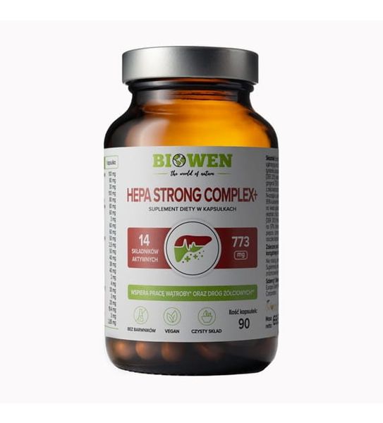 Hepa Strong Complex+ - 90 kapsułek - BIOWEN zdjęcie 1