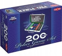 PRO POKER 200 ŻETONÓW W ALUMINIOWEJ WALIZCE