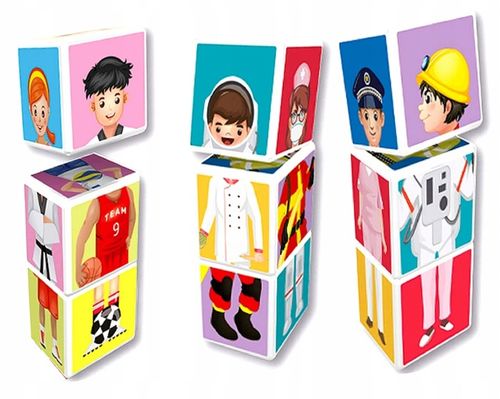 Zabawka dla dzieci SMILY PLAY Klocki Magnetyczne 12 Zawodów SP83465 na Arena.pl