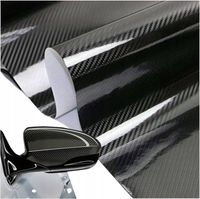 FOLIA SAMOPRZYLEPNA CARBON 5D POŁYSK CZARNA KARBON