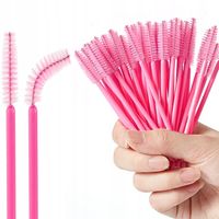 Szczoteczki jednorazowe RÓŻOWE do rzęs brwi spiralki do tuszu 50 sztuk OVEE