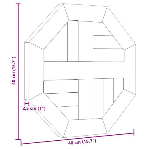 Blat do stolika, 40x40x2,5 cm, ośmiokątny, lite drewno tekowe na Arena.pl
