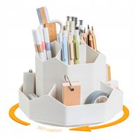 PRZYBORNIK NA BIURKO OBROTOWY POJEMNIK NA DŁUGOPISY ORGANIZER
