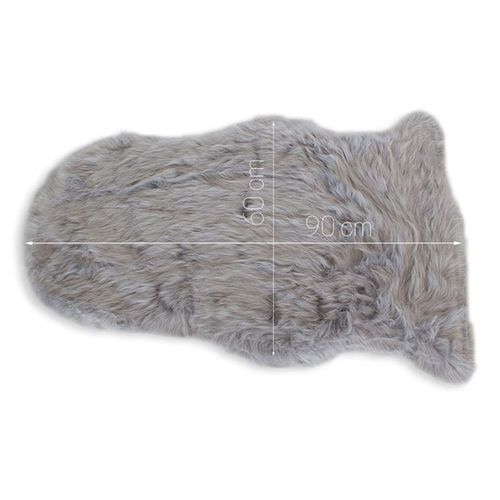 Dywan sztuczna skóra do salonu ekoskóra dywanik do sypialni szary 60x90cm UC20235LG na Arena.pl