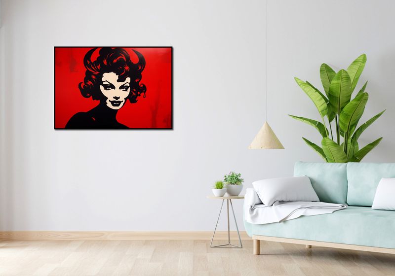 Plakat 100x70cm Czerwona Diablica zdjęcie 4