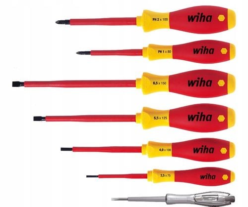 Zestaw wkrętaków izolowanych Wiha / wkrętaki dla elektryka 7 szt. / na Arena.pl