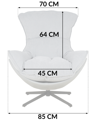 Fotel obrotowy z poduszką JASPER zielony wygodny wypoczynkowy salon na Arena.pl