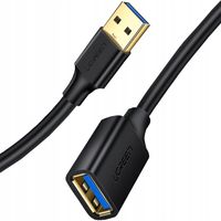 PRZEDŁUŻACZ 0,5M PRZEDŁUŻKA KABEL PRZEWÓD CZARNY USB-A DO USB A 3.0