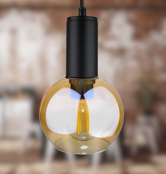 Lampa wisząca 3xE27 JANTAR BLACK zdjęcie 3
