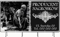 BANER REKLAMOWY 100x50cm projekt w cenie różne wzory PRODUCENT NAGROBKÓW