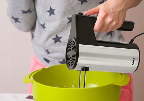 MIKSER RĘCZNY KUCHENNY Z PODSTAWĄ 250W 5 BIEGÓW + TURBO 4 MIESZADŁA LUND na Arena.pl