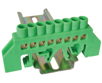 Szyna izolowana zielona 8P DIN 6x9 NPE-G6-8 Tracon