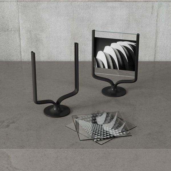 Ramka na zdjęcia Wishbone czarna zdjęcie 4